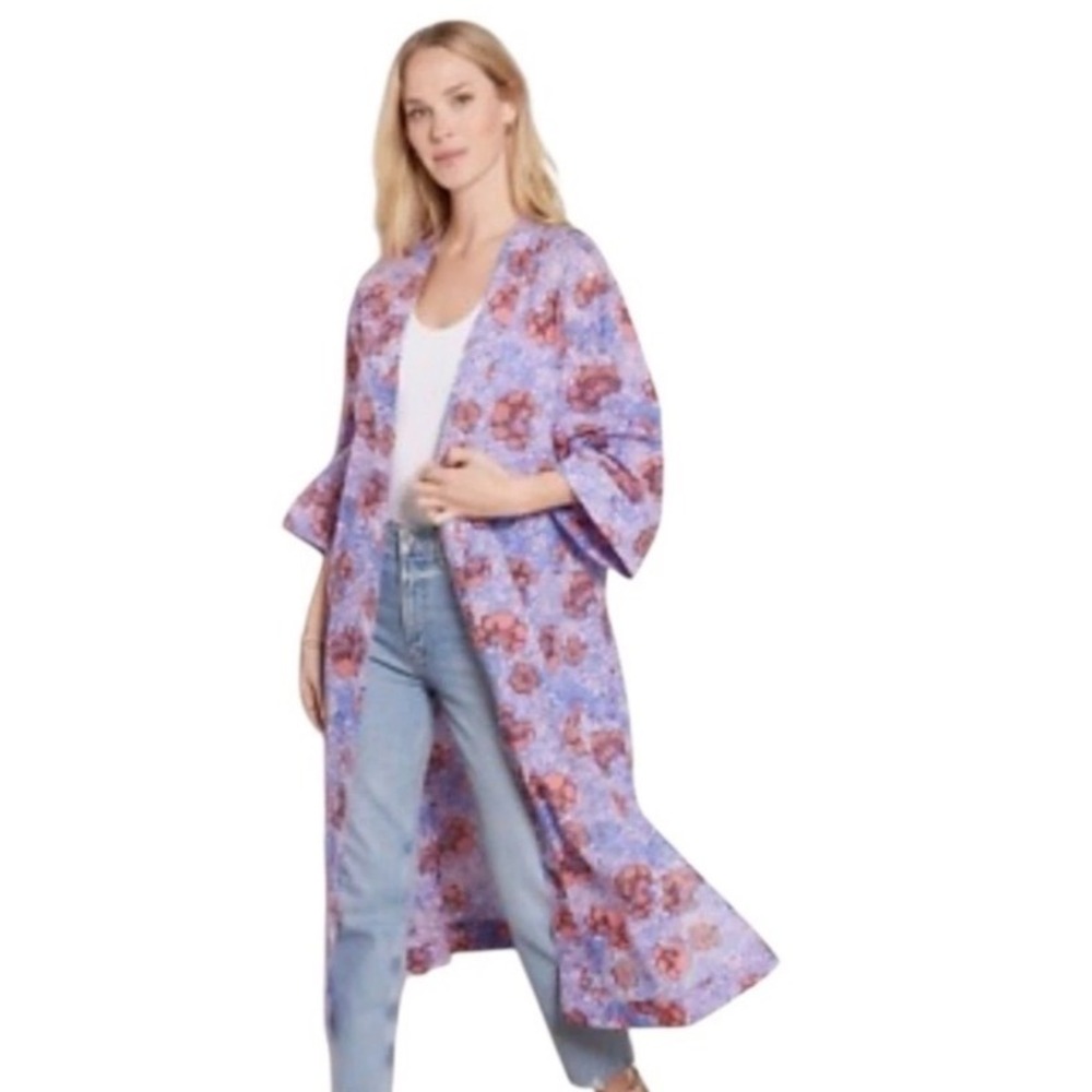 Cleobella Zoya Duster Women XS/S Calista Floral Longline Kimono Wrap